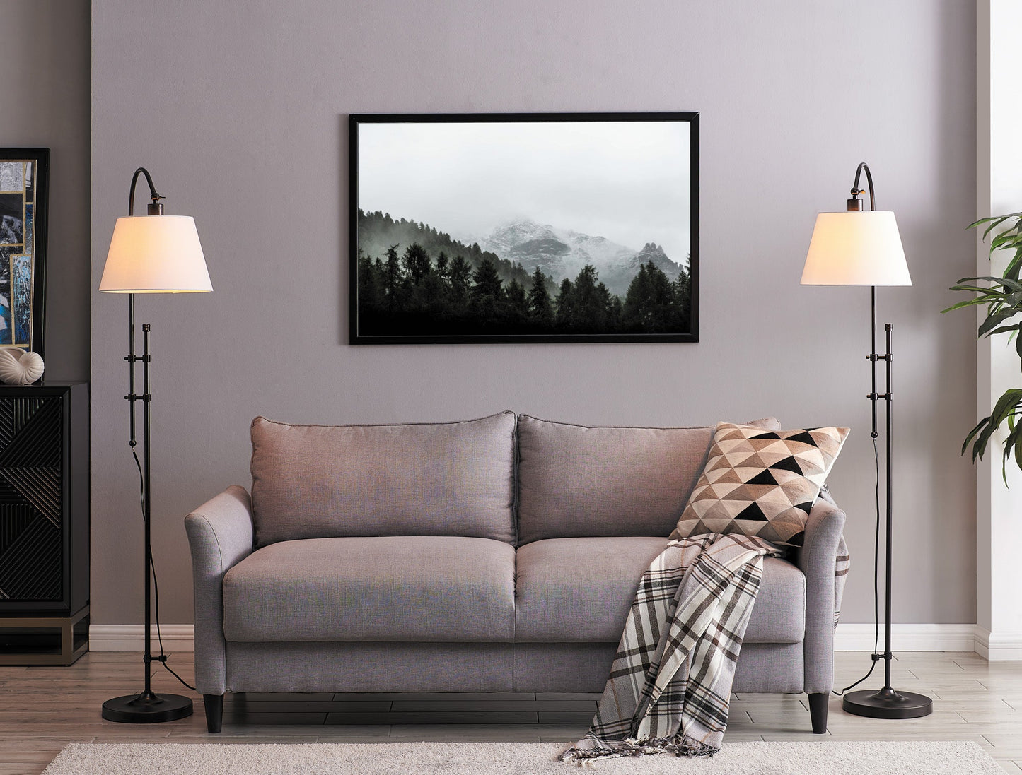 Lite Source LS-83517D/BRZ Duane Floor Lamp