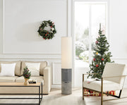 Lite Source LS-83674GREY Sahirah Grey Floor Lamp w/ Wireless Speaker