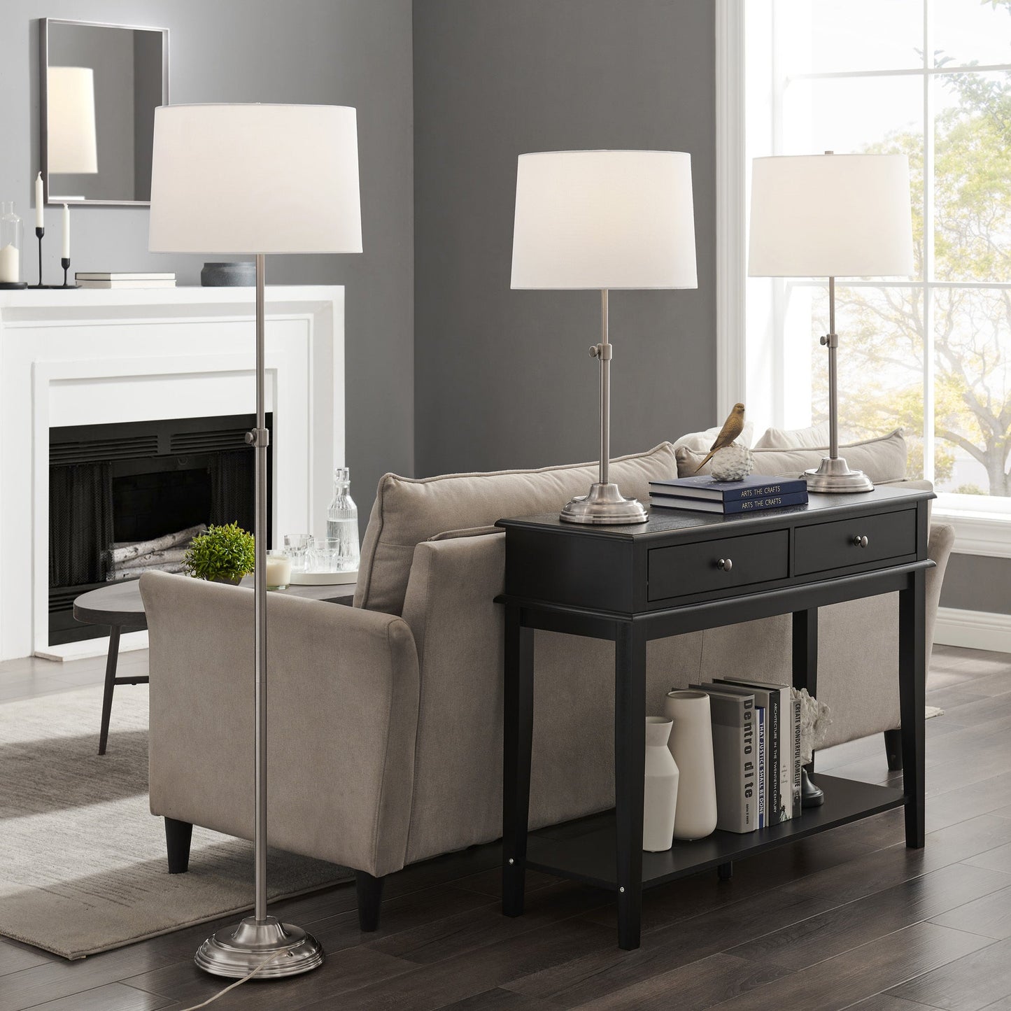 Lite Source LS-83688BN Floor Lamp