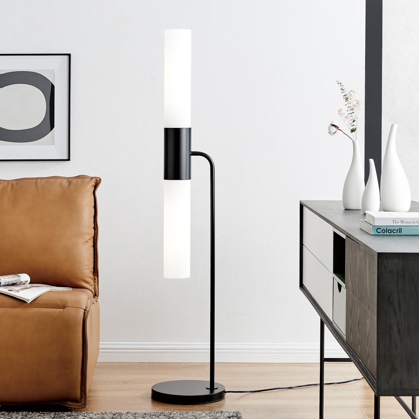 Lite Source LS-83768 Dulance 2 Light Floor Lamp