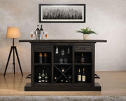 Urban Styles 3485 / 3486 / 3482 Memphis Espresso Bar Set w/ 2 Bar Stools