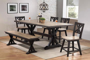 Urban Styles 1871 / 1870 Orlando 78x34 5 Piece Dining Set