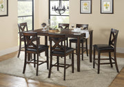 Urban Styles 2590 Palm Springs Brown 7 Piece Counter Height Pack