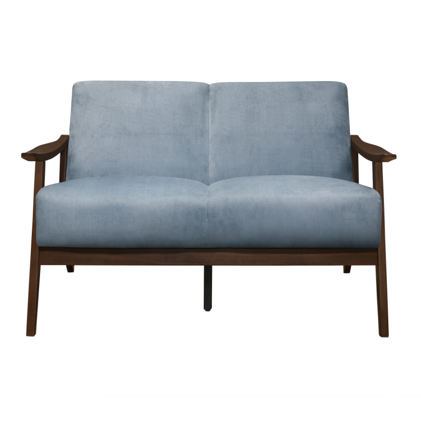 Homelegance 1032BGY-2 Carlson Blue Gray Loveseat