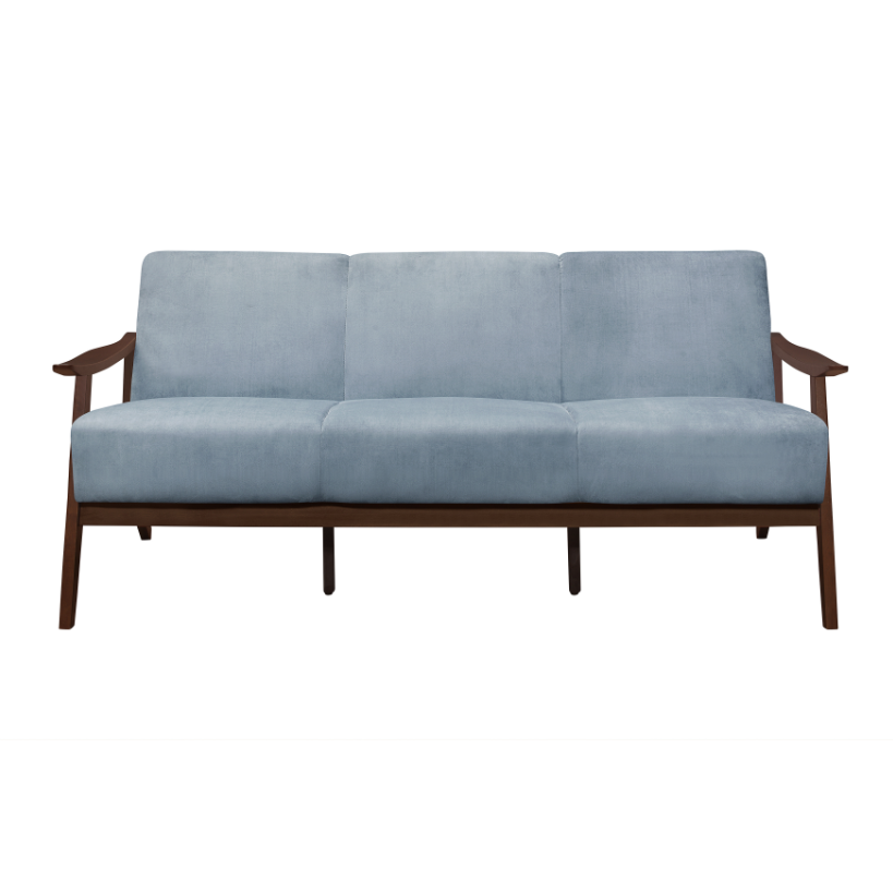 Homelegance 1032BGY-3 Carlson Blue Gray Sofa