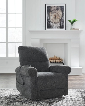 Ashley 1790312 Aureta Charcoal Power Lift Recliner