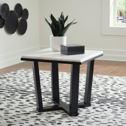 Ashley T770-2 Fostead Marble Square End Table