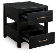 Ashley T786-3 Winbardi Rectangular End Table w/ USB's