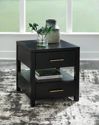 Ashley T786-3 Winbardi Rectangular End Table w/ USB's