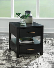Ashley T786-3 Winbardi Rectangular End Table w/ USB's