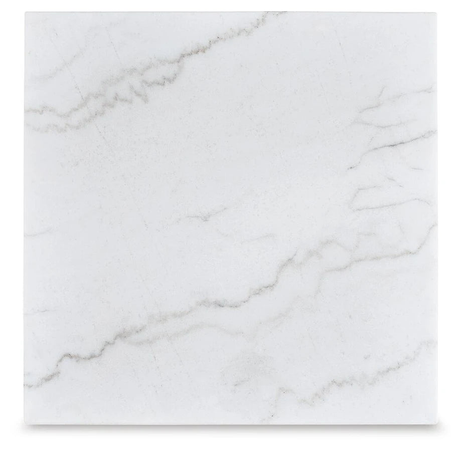 Ashley T789-2 Loyaska Marble Top Square End Table
