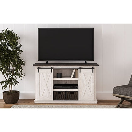 Ashley W287-48 Dorrinson Medium TV Stand w/ Barn Doors