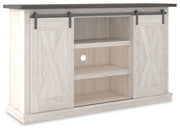 Ashley W287-48 Dorrinson Medium TV Stand w/ Barn Doors