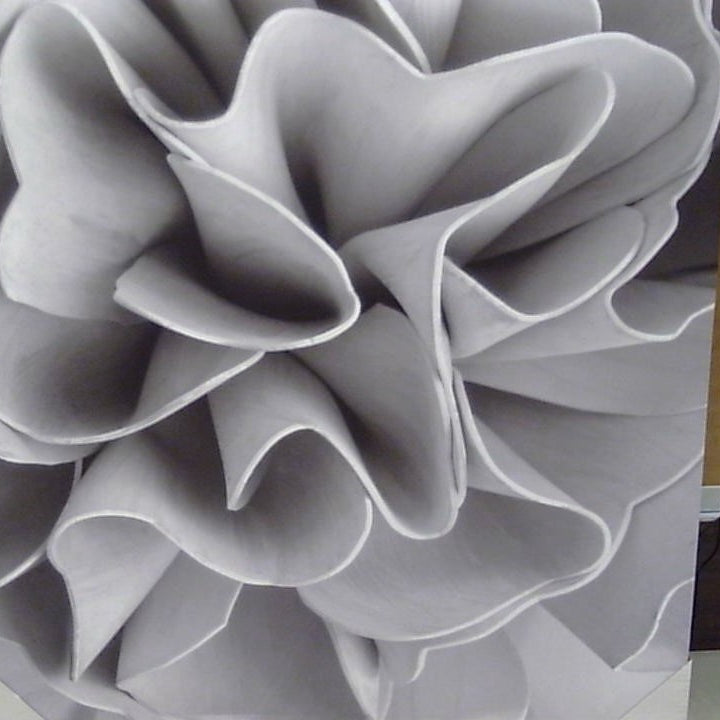 Classy Art Gray Scale Floral Canvas 36x48