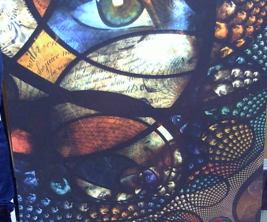 Classy Art Mosaic Eyes Canvas 36x48