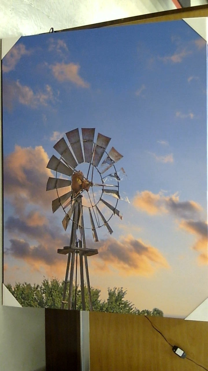 Classy Art Windmill Sunset (36x48)