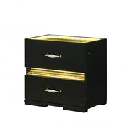 FOA FM72015BK-N Lucida Black LED Nightstand