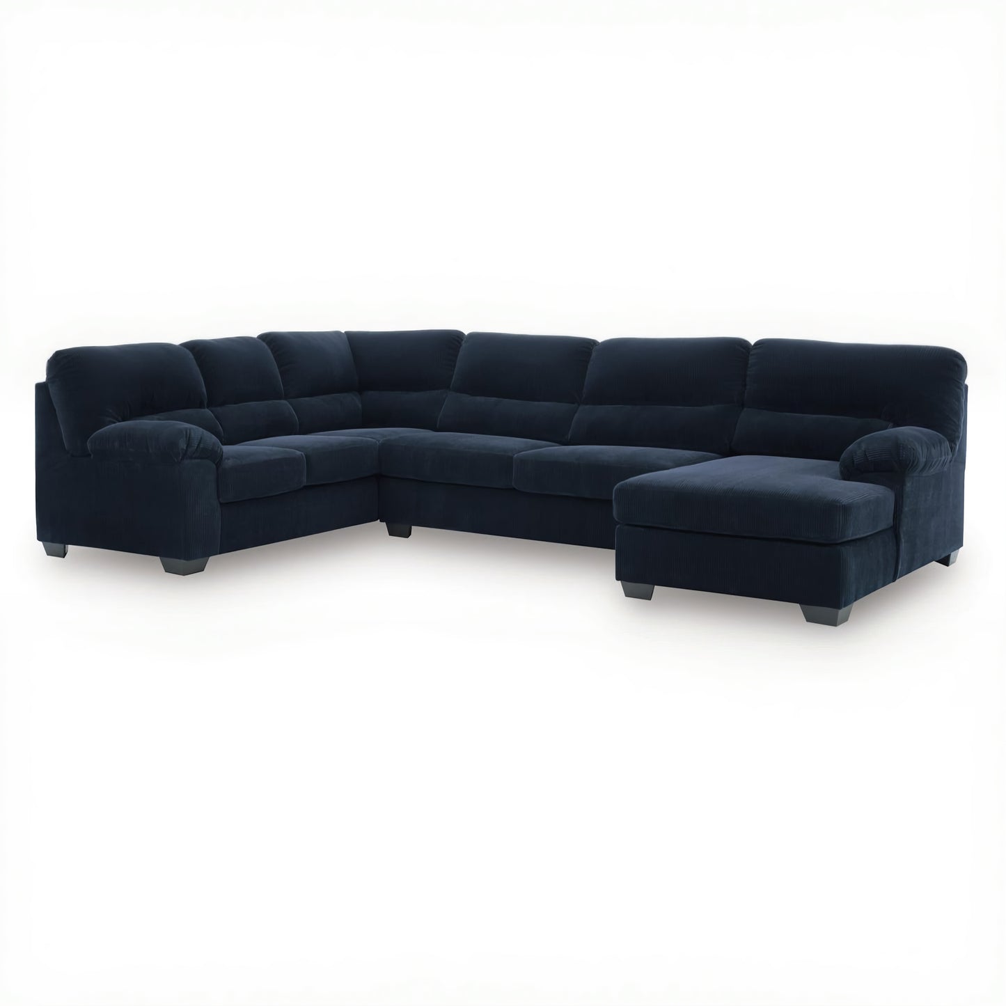 Ashley 24205S2 SimpleJoy Navy 3 Piece Sectional with Chaise