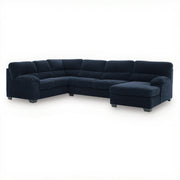 Ashley 24205S2 SimpleJoy Navy 3 Piece Sectional with Chaise