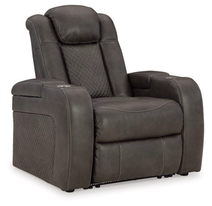Ashley 3660213 Fyne-Dyme Shadow Power Recliner / Adjustable Headrest