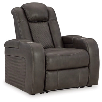 Ashley 3660213 Fyne-Dyme Shadow Power Recliner / Adjustable Headrest