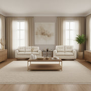 Ashley 2170835 / 838 Santorine Bone Leather Sofa & Loveseat Set