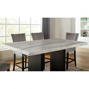 FOA CM3744PT-Table Kian White Marble Counter Height Table Only