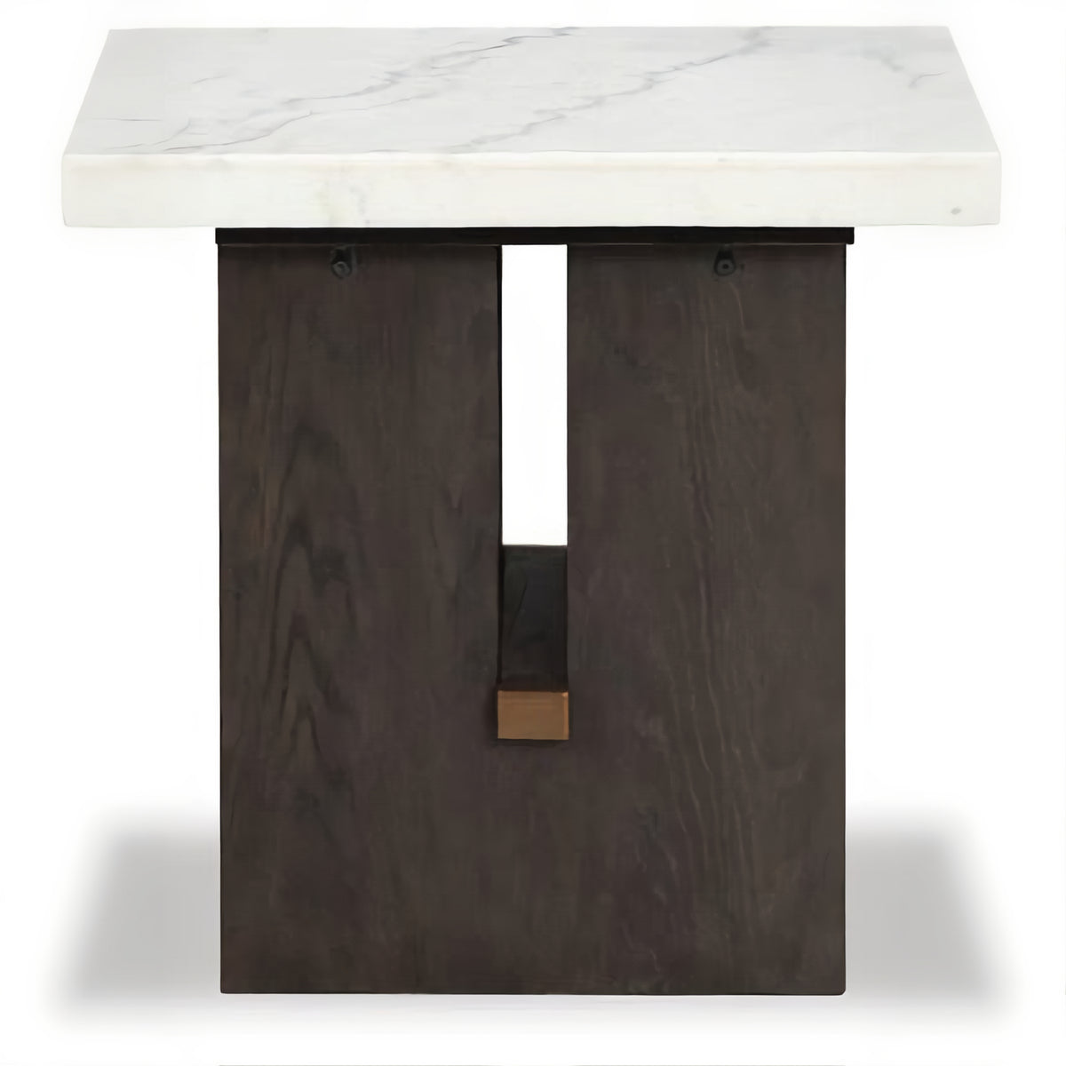 Ashley T779-3 Burkhaus Rectangular Marble End Table