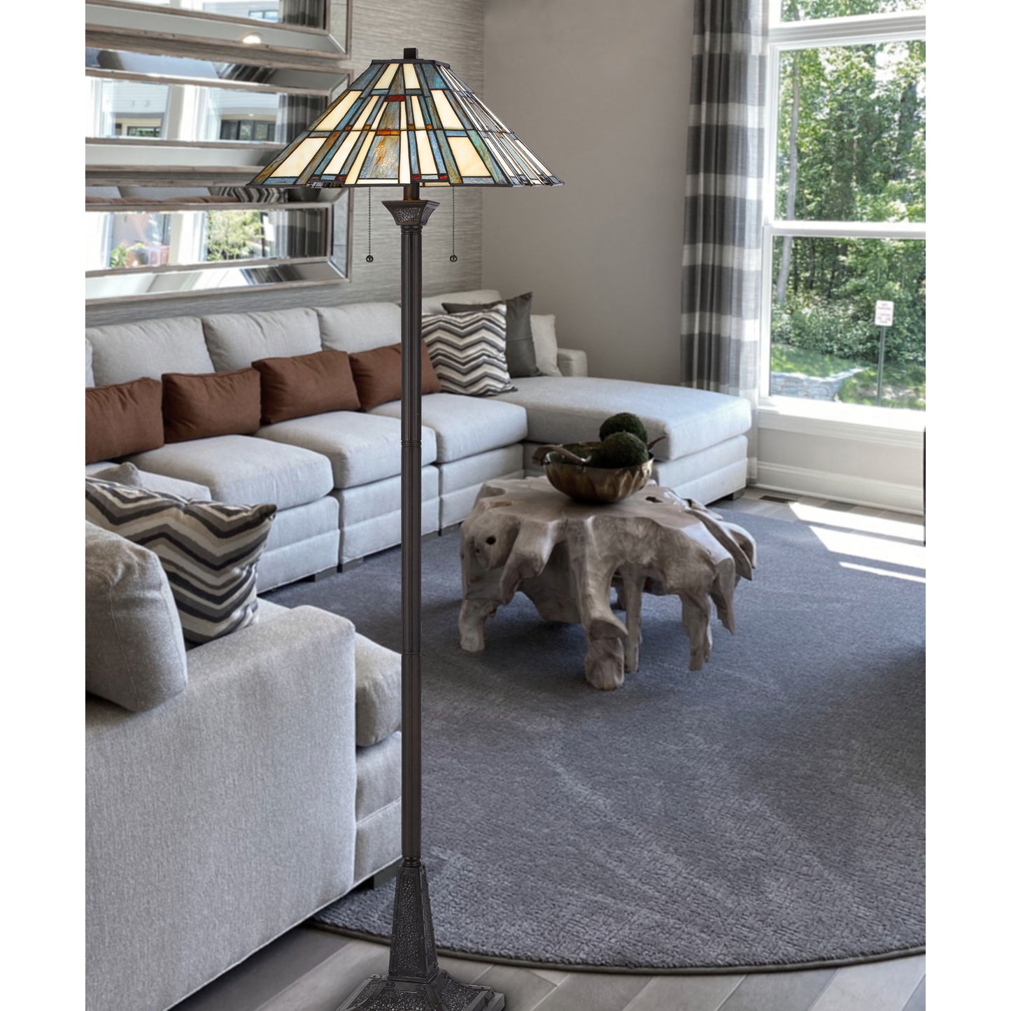 Cal Lighting BO-3100FL Tiffany Floor Lamp