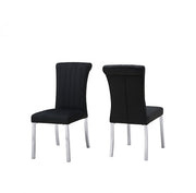 FOA FM37007SB-SC Holstebro Silver & Black Side Chair (Special Order)