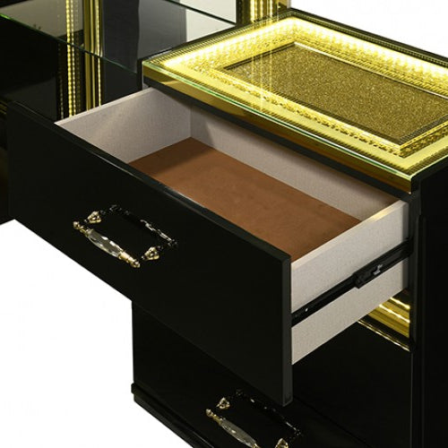 FOA FM2015BK-V Lucida Black LED Vanity w/ Stool