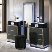 FOA FM72020DG-V-SET Noire LED Vanity w/ Stool Set
