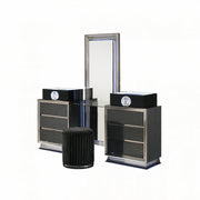 FOA FM72020DG-V-SET Noire LED Vanity w/ Stool Set