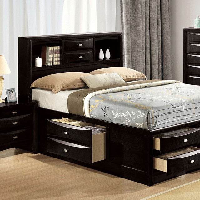 FOA FM7210BK-Q Zosimo Black Queen Bed ( Special Order Only )