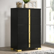 FOA FM7217BK-C Lillestrom Black & Gold Chest