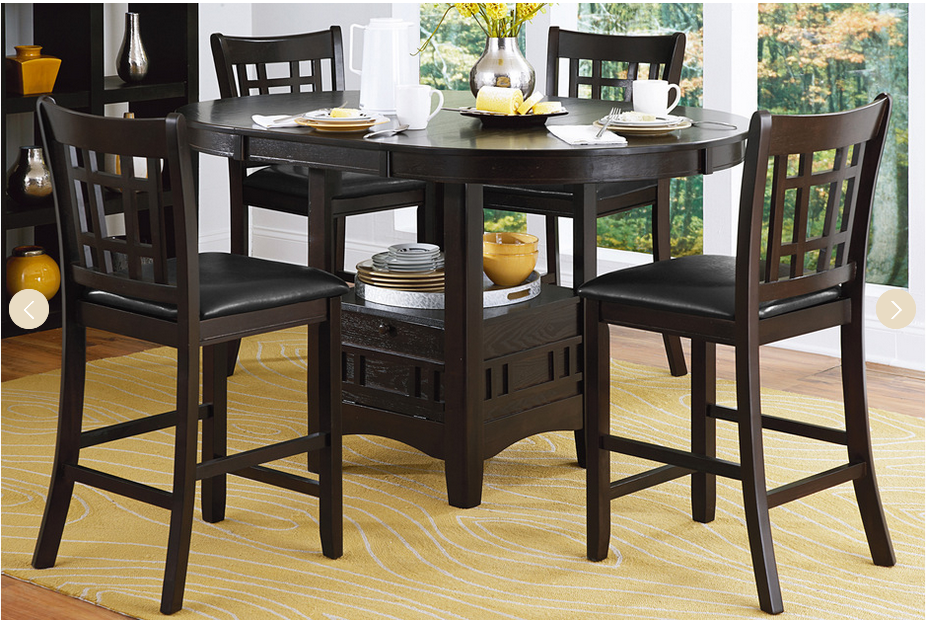 Homelegance 2423 Junipero 5pc Counter Height Dinette