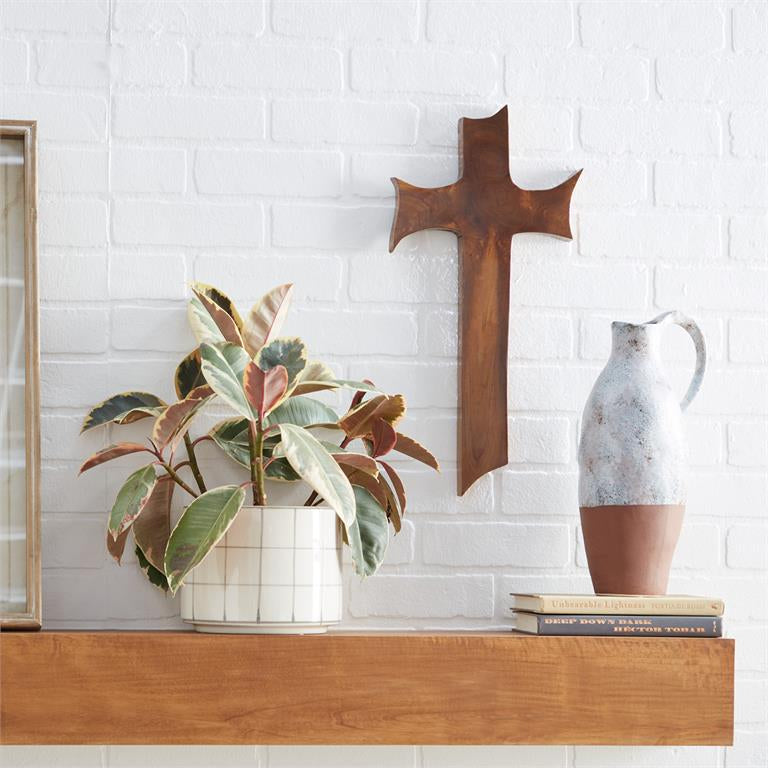 UMA 71481 Teak Wood Cross Wall Decor
