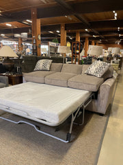 Stanton 64315 Lux Pewter Terrazzo White Gold Queen Sofa Sleeper