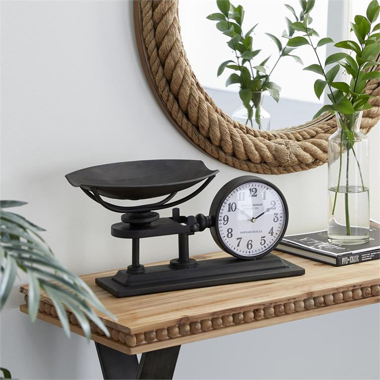 UMA 37863 Black Metal Traditional Clock