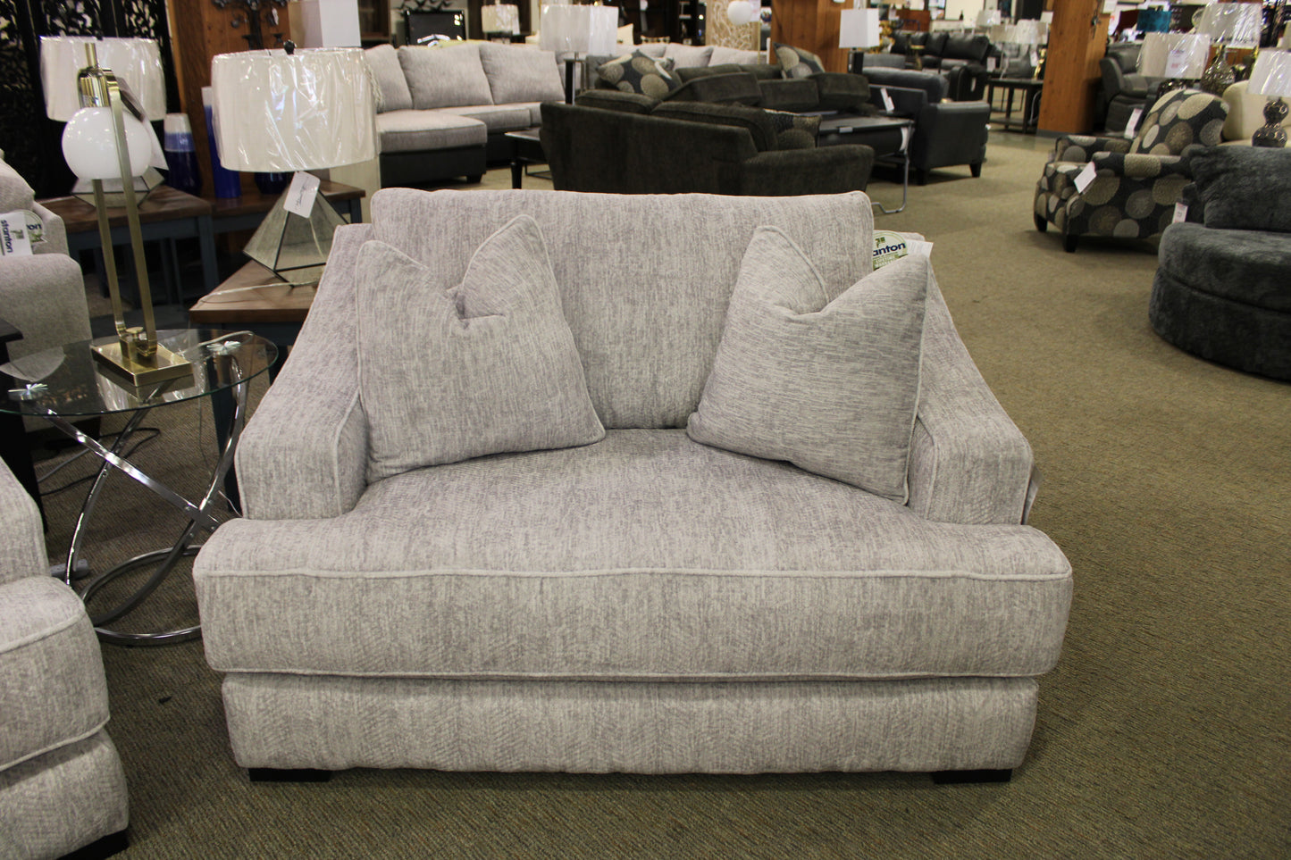 Stanton 37644 Zaftig Dove Double Chair w/ Zaftig Dove Pillows