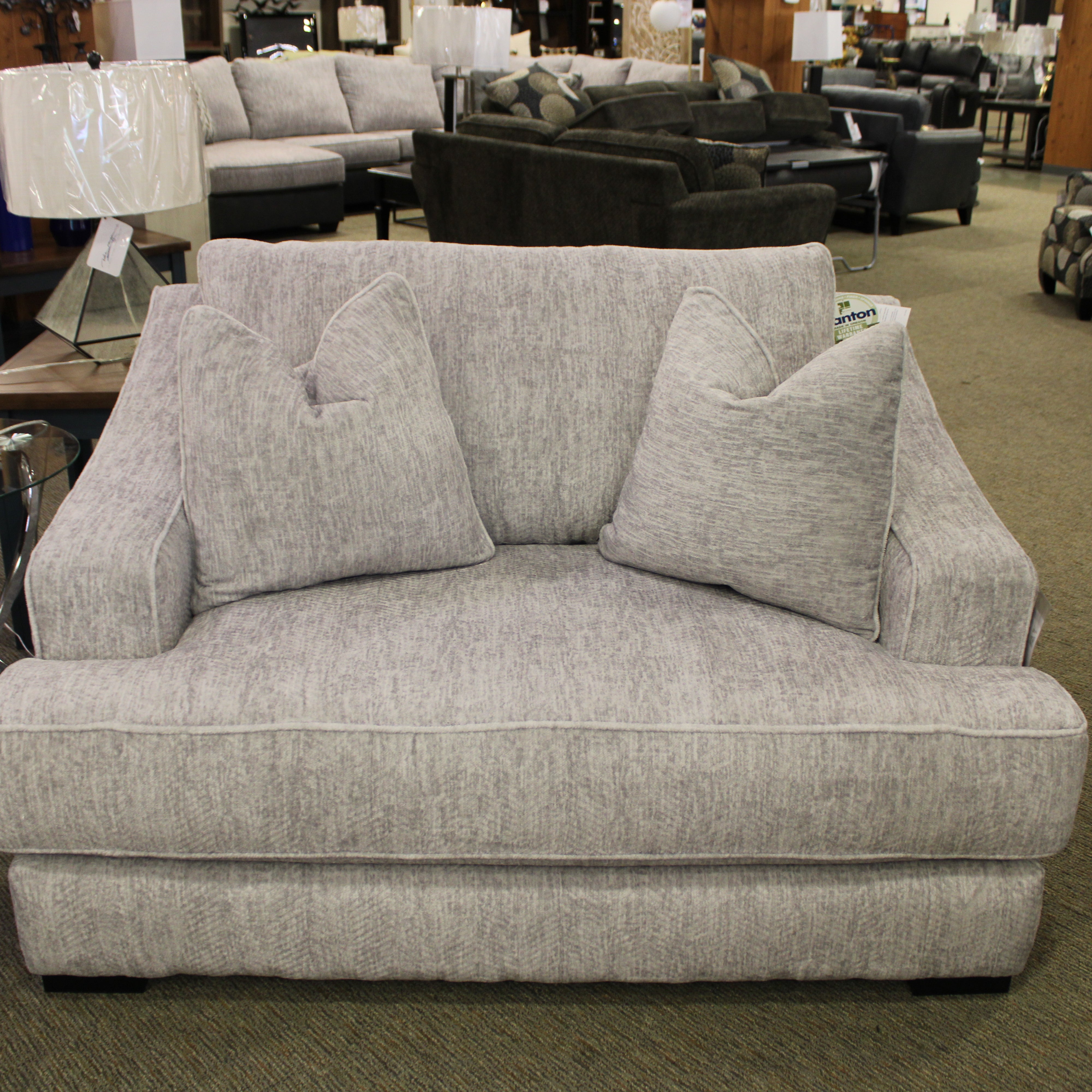 Stanton 37644 Zaftig Dove Double Chair w/ Zaftig Dove Pillows