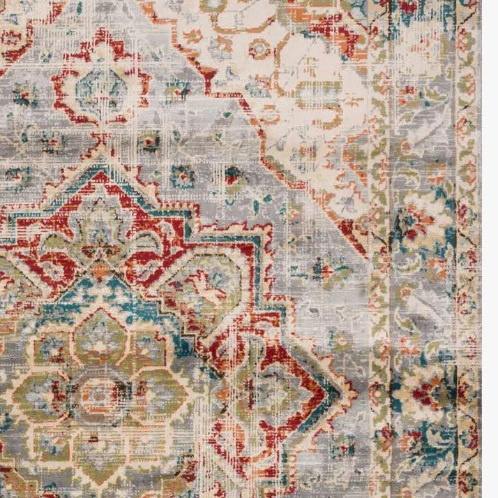 Loloi Isadora ISA-02 Oatmeal  / Multi 5' x 7' 3" Rug