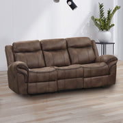 FOA NX6001BR-SF Agata Brown Manual Sofa