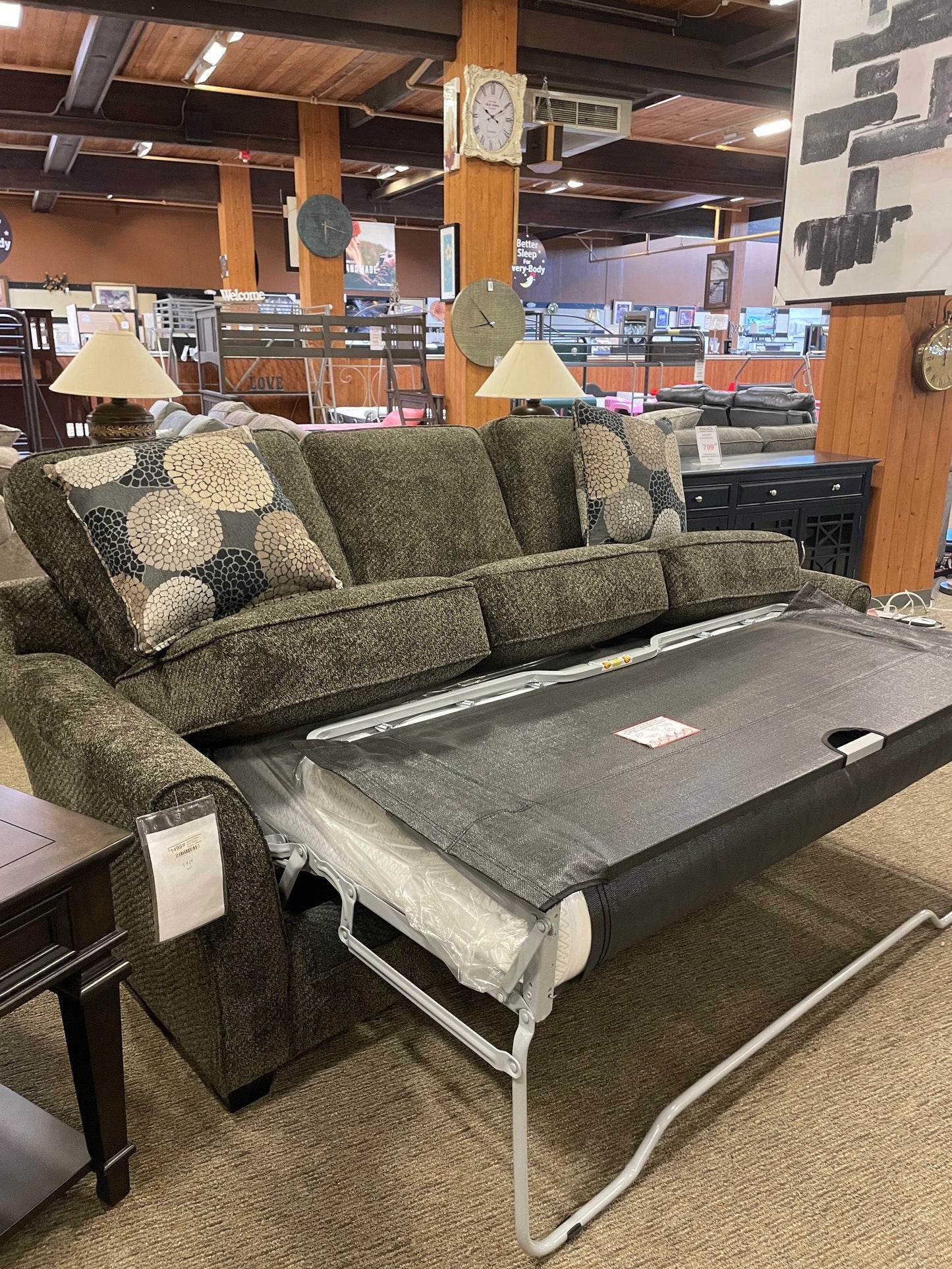 Stanton 18415 Brinkley Tobacco Chrysanthemum Granite Gel Queen Sleeper