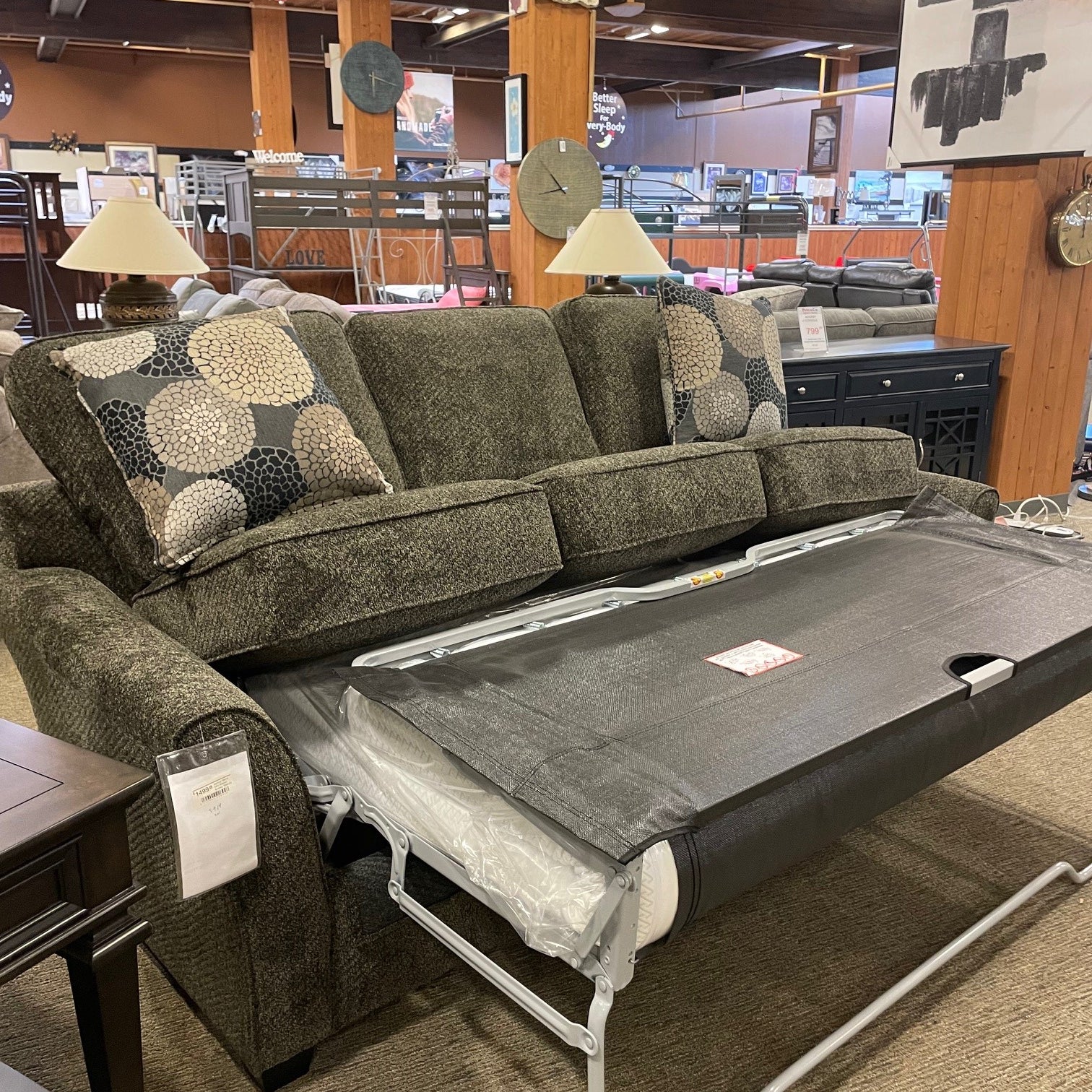 Stanton 18415 Brinkley Tobacco Chrysanthemum Granite Gel Queen Sleeper