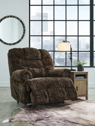 Ashley 6380229 Movie Man Chocolate Zero Wall Recliner