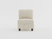 Homelegance 9650NBE-C1A Walterboro Chair with One Arm & Storage & Charging Ports