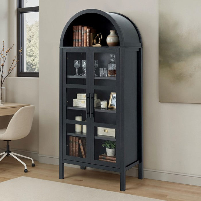 FOA SL-AC8001BK-3A Gateshead Black Arched Cabinet