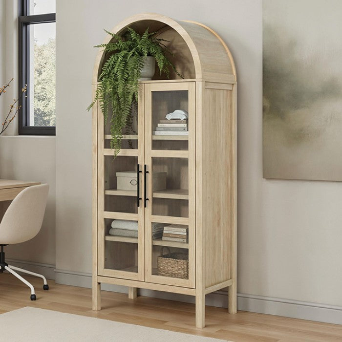 FOA SL-AC8001NT-3A Gateshead Natural Arched Cabinet