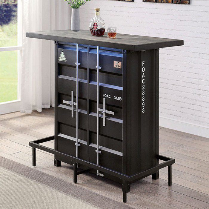 FOA CM3789BK-BT Bar Height Table w/ L.E.D Lights
